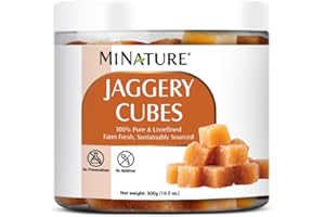mi nature Jaggery Cube| 100% Pure & unrefined Farm Fresh Sugarcane Gur/Gud blocks| Rich in Vitamins & Minerals |Natural Healt