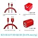 Tranesca Dual USB Wall Charger and 6ft MFI Lighting Charging Cable for iPhone X,iPhone 8/8 Plus/iPhone 7/7 Plus/iPhone 6/iPad/iPad Pro and More (Red)