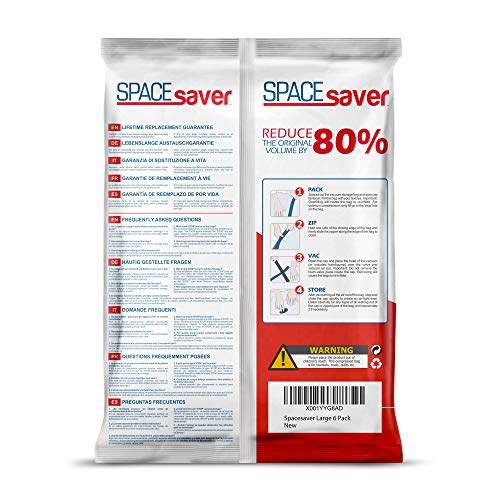 Spacesaver-Premium-Reusable-Vacuum-Storage-Bags-Save-80-More-Storage-Space-Double-Zip-Seal-Leak-Valve-Travel-Hand-Pump-Included-Large-6-Pack