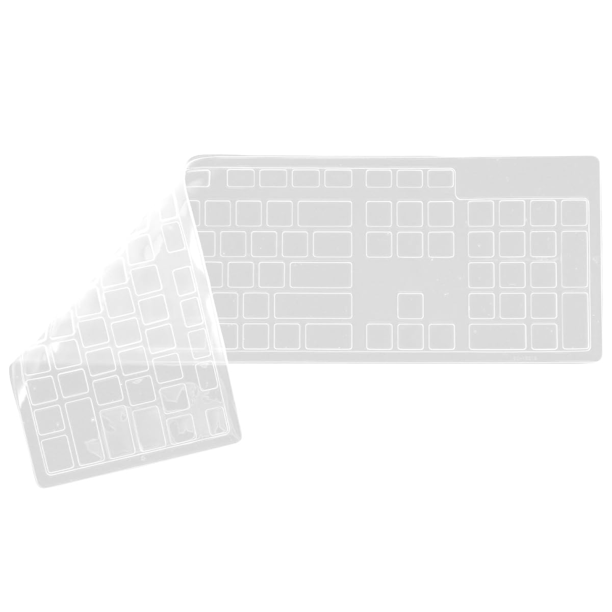Hemobllo Keyboard Cover Compatible with Dell KB21 Wired Keyboard, Silicone Skin Protector, Cover, Protector, Skin, Computer PC