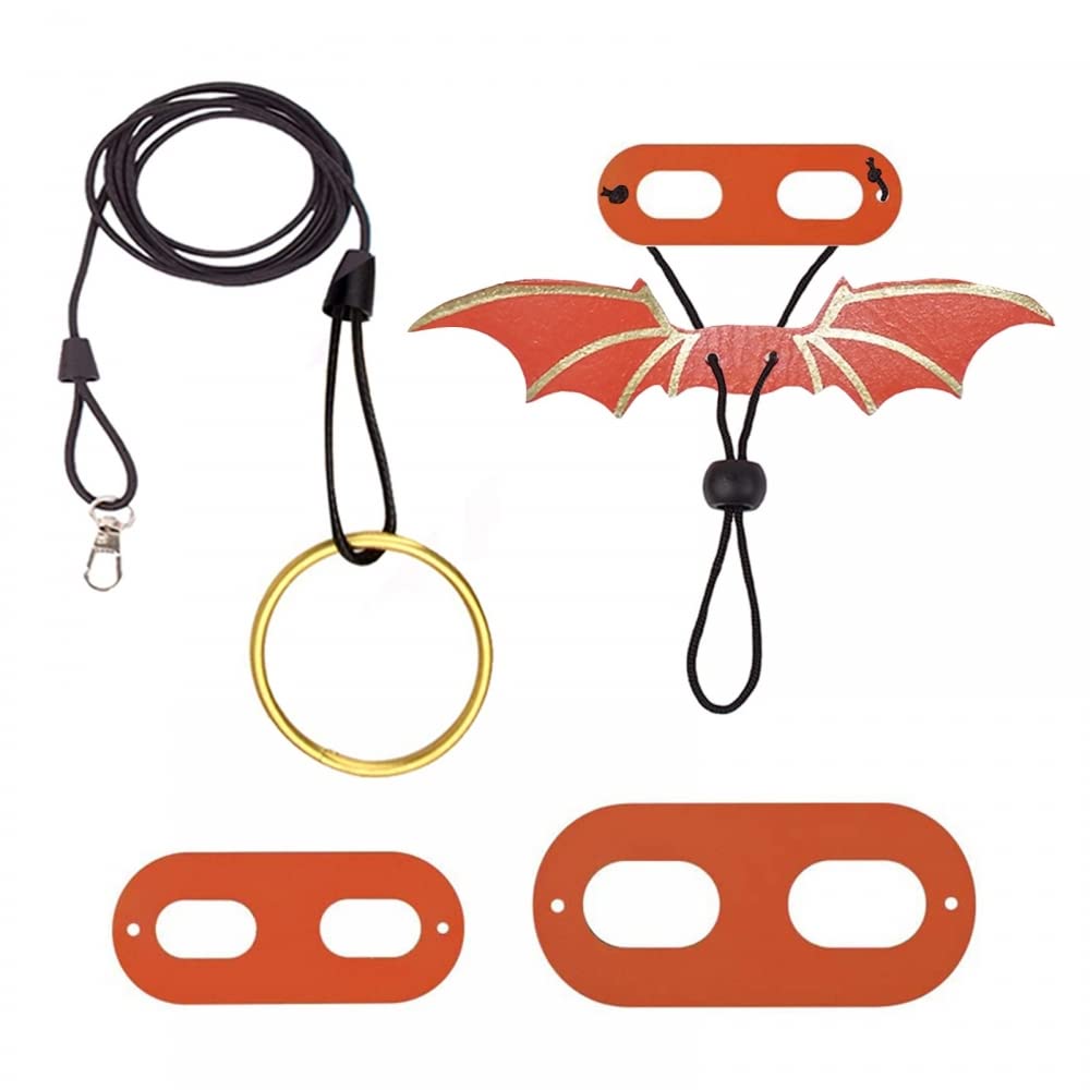 Bearded Dragon Lizard Leash Harness, Adjustable Small Reptile Animals Harness w/3 Size Bat Wing for Outdoor Safety Walking