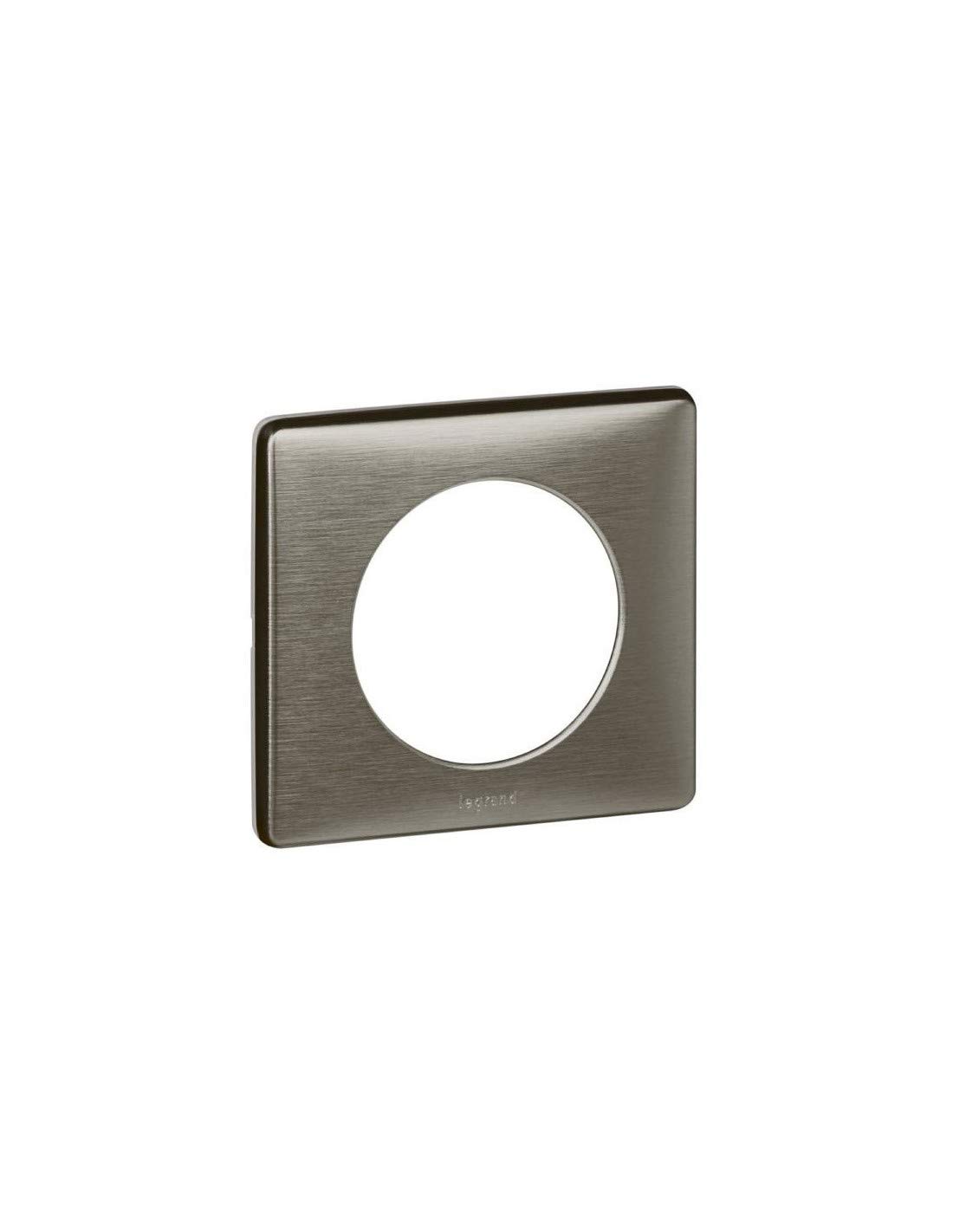 Legrand 068971 Céliane Metal Plate 1 Station, Tungsten