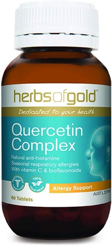 Quercetin Complex with Vitamin C & Bioflavonoids - Immune Booster - Natural Antihistamine for Seasonal Allergies & Hayfever - Antioxidant - Anti-Inflammatory - Strengthens Capillaries