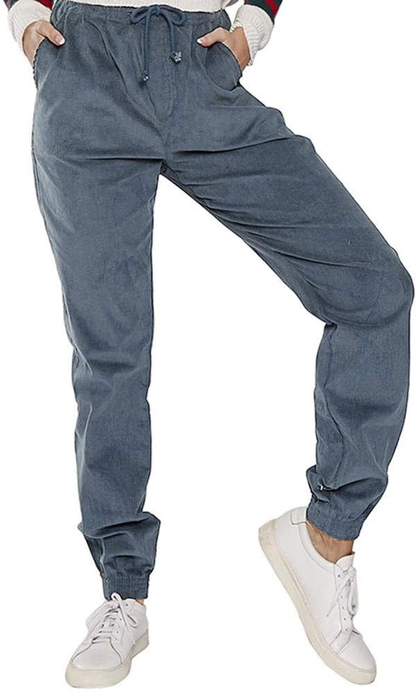 TRENDINAO Womens Ankle Joggers Sweatpants,Girl's Casual Lightweight Drawstring Trousers Tapered Athletic Sport Cargo Pants