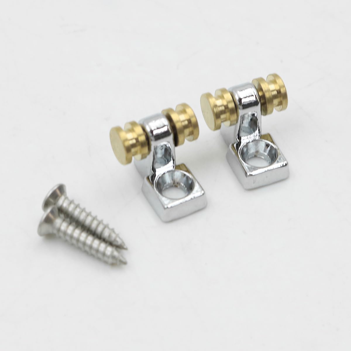 Alnicov 2 pcs Guitar Roller String Tree Roller String Guides Retainer for Strat Tele Style Electric Guitar Parts Replacement
