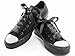 Black Satin Ribbon Shoelaces My Ribbon Laces™ Flat Ribbon Shoe laces For Trainers, Boots & Shoes