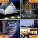 Solar Ground Lights,Outdoor Garden Pathway Waterproof In-Ground Driveway Lawn Walkway Flood Lights 8 LEDs Disk Lights,A Bright Road in Your Garden, White(8 LEDs,4-PACK)
