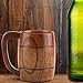 Huhushop Yosoo 350mL Wooden Beer Mugs,Handmade Retro Brown Drinkware with Handle for Wine/Coffee/Tea Gift Drinking Cup for Men/Women