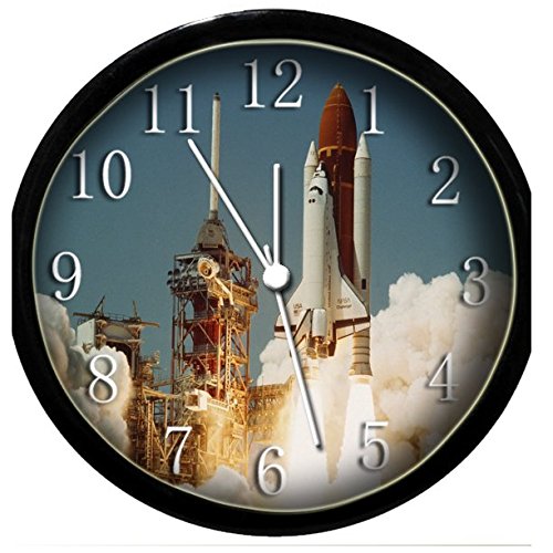 Krazy Klockz Glow in The Dark Wall Clock Space Shuttle Home & Kitchen
