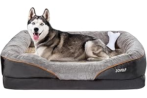 JOYELF XXLarge Memory Foam Dog Bed, Orthopedic Dog Bed & Sofa with Removable Washable Cover for Large Dogs