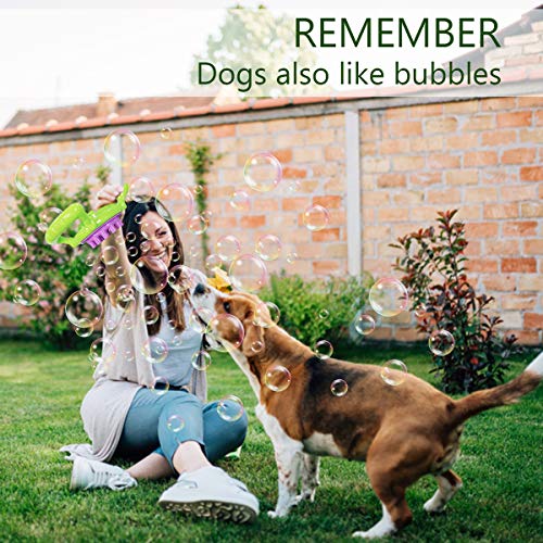 Bubble Machine, Tencoz Automatic Handheld Bubble Maker with A Bottle of Bubble Solution Over 800 Bubbles per Minute Bubble Machines Toy for Kids Baby Toddlers Bath Parties Wedding