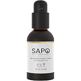 Sapo All Natural Vitamin C Serum with Hyaluronic Acid for Glow, 1 oz