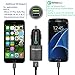 Meagoes Rapid Car Charger, Compatible Samsung Galaxy S6 Edge / S6 / S7 Edge / S7 Active / S7 / S5 / S4, Note 5/4, Quick Charge 3.0 and 3A Smart Ports Car Adapter, with 2-Pack Micro USB Cord Cables