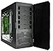 Apevia X-CRUISER3-GN ATXr Mid Tower Gaming Case with 5 Fans, Large Geen Side Window, USB2.0/USB3.0/HD Audio Ports, Fan Speed Controller, Colored VU/Temp/Fan Speed Gauges, up to 7 x Cooling Fan Space - Green