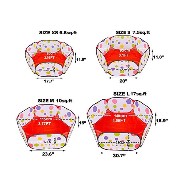 Amakunft Portable Small Animals Playpen, Outdoor/Indoor Pop Open Pet Exercise Fence, Guinea Pig Accessories Metal Wire…