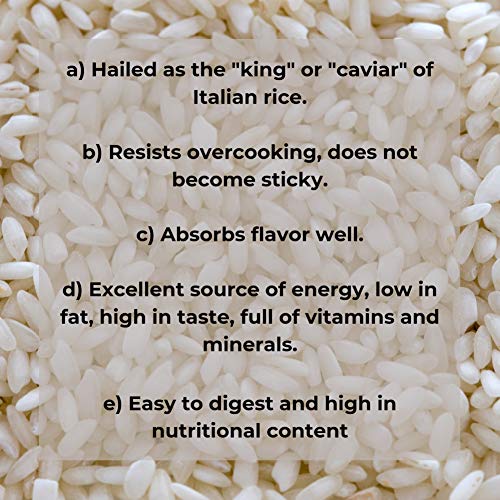 Italian Organic White Risotto Rice Variety Pack, Gluten Free and Vegan