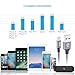 KAHE Lightning to USB Cable, 4 Pack (1ft,3ft,3ft,6ft) iPhone Charging Cable Nylon Braided iPhone Charger