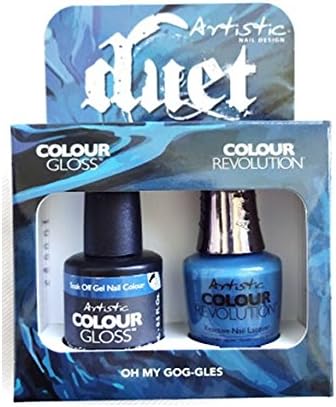 Artistic Nail Design - Duet Gel &amp; Polish Duo - Oh My Gog-gles - 15 mL/0.5 fl oz Each