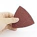60pcs Triangular Oscillating Sanding Pads 3-1/8 Inch Assorted 40/60/80/100/120/240 Grits Oscillating Multi Tool Sanding Pad for Wood Sanding