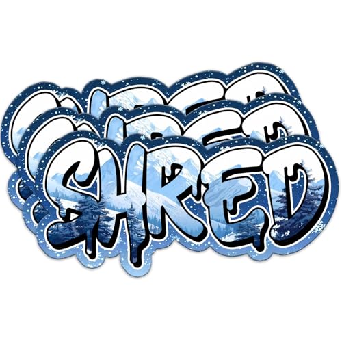 PKAOLER Shred Sticker Winter Mountain Ski Snowboard