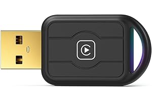 TADCOV Mini Wireless CarPlay Adapter for iPhone & Apple – Auto Connect Every Time, Converts Wired to Wireless, Plug & Play, Compact USB Dongle for Cars with Apple CarPlay (iOS 10+, 2015+), 1Pcs