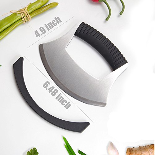Multi-purpose Stainless Steel Pizza Cutter,Cheese Slicer, Dough Cutter with Protective Cover