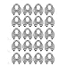 Accessbuy® 20pcs M4 5/32 Inch Stainless Steel 304 Wire Rope Cable Clamp Clips 4mm Wire Rope Cable Faster U Bolt Saddle