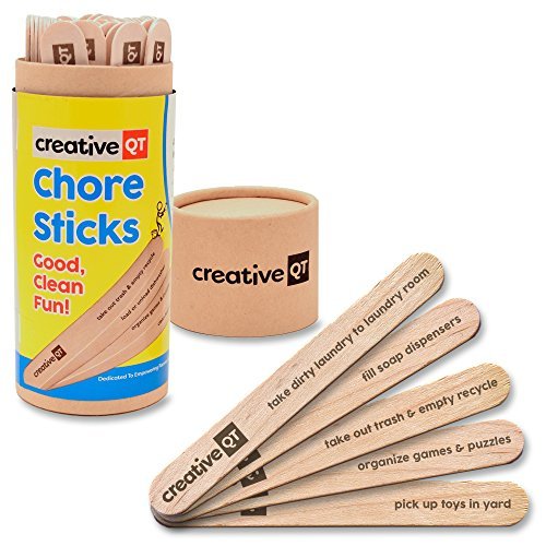 Creative QT Chore Sticks for Kids - Make Chores a Game - Interactive Family Activity Combine Responsibility with Rewards - A Fun Alternative to a Chore Chart (Best Way To Earn Money As A Teenager)