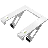 Qualward Air Conditioner Bracket Window AC Support Brackets - Heavy Duty with 2 Arms, Up to 180 lbs for 12000 to 24000 BTU AC Units- Fits Single Or Double Hung Windows