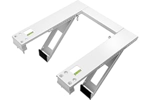 Qualward Air Conditioner Bracket Window AC Support Brackets - Heavy Duty with 2 Arms, Up to 180 lbs for 12000 to 24000 BTU AC Units- Fits Single Or Double Hung Windows