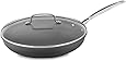 Cuisinart 622-30G Chef's Classic Nonstick Hard-Anodized 12-Inch Skillet with Glass Cover, Black