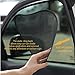 Car Window Shade,AUPERTO (4 Pack) Universal Cling Window Shade 19