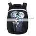 Yipinu Neoprene Laptop Backpack Notebook Bags Three Wolf and Moon