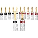 Sewell Direct SW-29751-6 Silverback Banana Plugs(6 pairs/12 pieces)