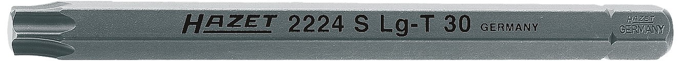 HAZET 2224SLG-T30 100 mm T 30 Torx Profile Bit - Multi-Colour