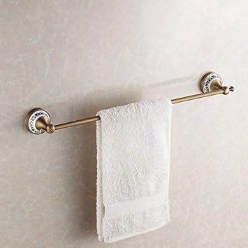 Lnxd Toalleros Toallero único de latón color bronce antiguo ...