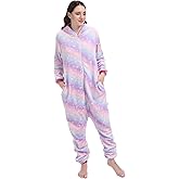Unicorn Onesie Unisex Adult Pajamas One-Piece Cosplay Costume Animal Partywear