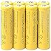 8pcs 18650 3.7V 9800mAh Yellow Li-ion Rechargeable Battery Cell For Torch