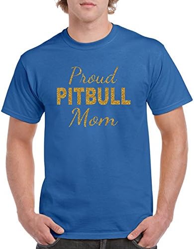 Long Beach Apparel Shirt Proud Pit Bull Gold Mom T-Shirt I'm Not Just Dog Person A Gildan Tee Gift