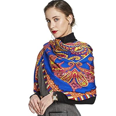 DANA XU 60% Wool 40% Silk Pashmina Shawls and Wraps Russian Scarf For Women DANA XU 60% Wool 40% Silk Pashmina Shawls and Wraps Russian Scarf For Women