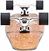 Ten Toes Board Emporium Zed Bamboo Longboard Skateboard Cruiser, 44