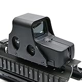 Mini Holographic Reflex Sight Red Green Dot Rifle Scope Tactical Light Adjustable Brightness Gun Sights Shooting Spotting 551 Model