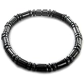 Accents Kingdom Men's Magnetic Hematite Cylindrical Bead Bracelet