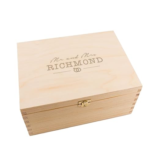 Large Personalised Wedding Keepsake Box Wooden Memory Box 9 Love Symbols To Choose From Amazon Co Uk Handmade