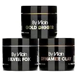 BY VILAIN Gold Digger, Silver Fox and Dynamite Professional Mens Hair Grooming Bundle