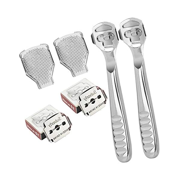 2-Pcs-Scraper-Foot-File-Pedicure-Callus-ShaverFoot-Hand-Care-Skin-Remover-File-for-Women-and-Men 2 Pcs Scraper Foot File Pedicure Callus Shaver,Foot Hand Care Skin Remover File for Women and Men