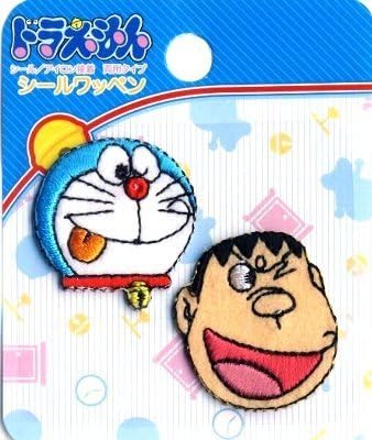 Amazon 刺しゅう ワッペン アップリケ ドラえもん ジャイアン 小サイズ ワッペン アップリケ 通販