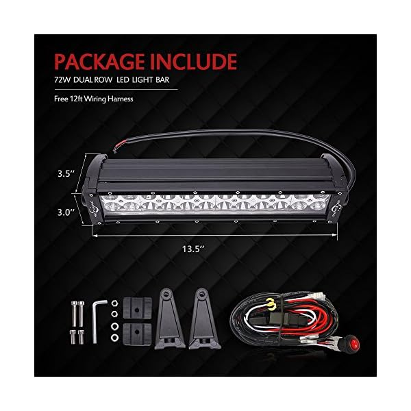 MICTUNING-02-series-72W-120W-LED-Light-Bar-combo-spot-flood-light-Off-Road-SUV-ATV-UTV-Jeep-WITH-WIRING-HARNESS