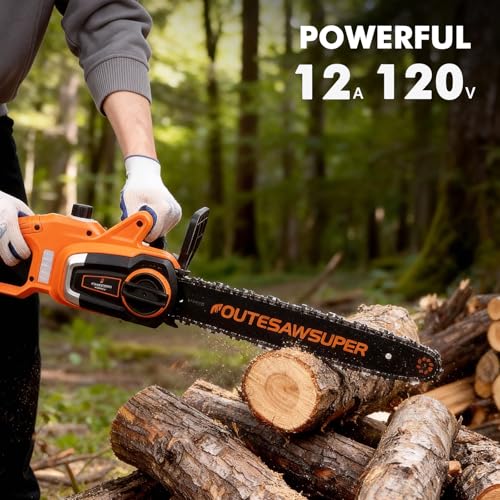 Electric Chainsaw 16 Inch Corded Chainsaw Chain Saws Tree Cutting photo 12