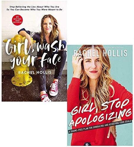 Rachel Hollis Collection 2 Books Set (Girl Wash Your Face [Hardcover], Girl Stop Apologizing)